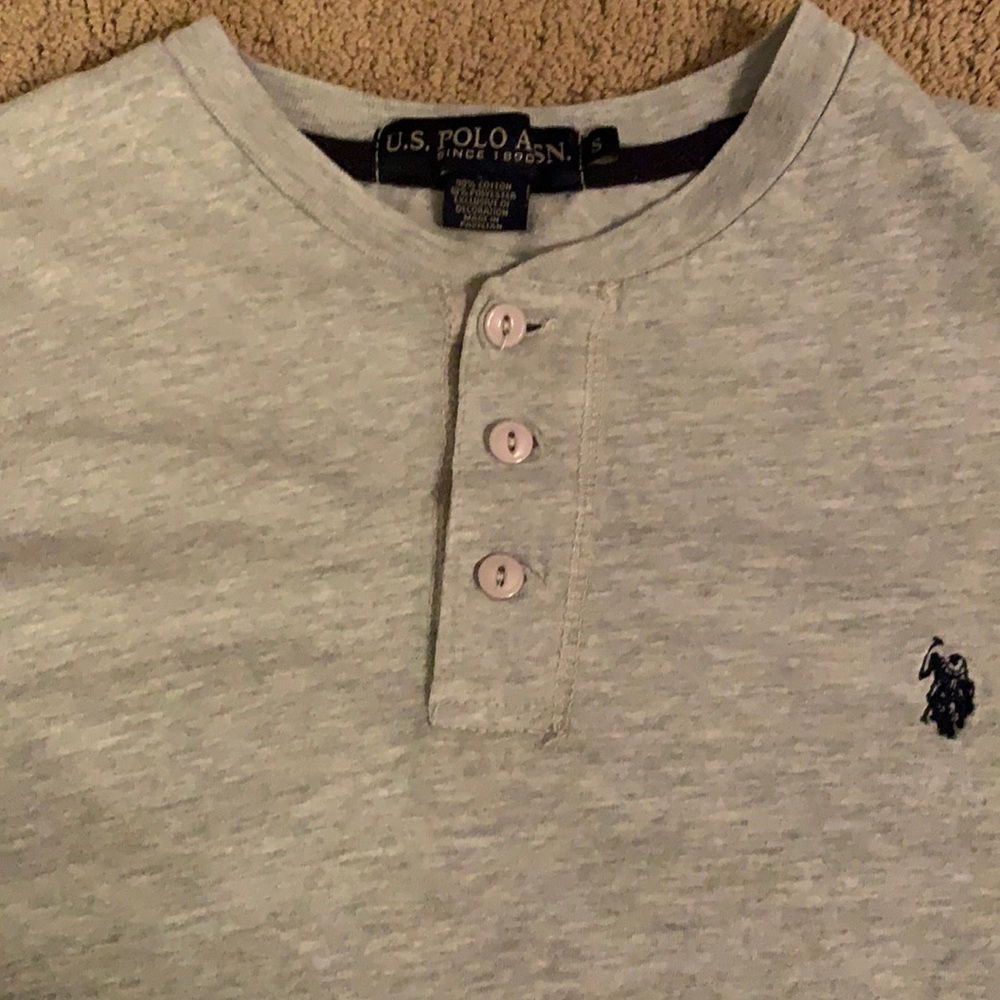 Grey Henley U.S. Polo